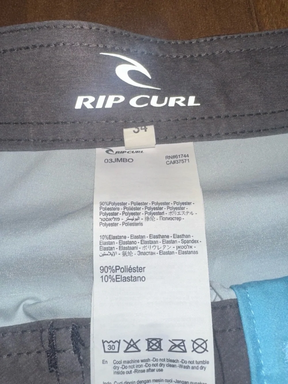 Rip Curl Men’s Blue Gradient Stripe Board Shorts